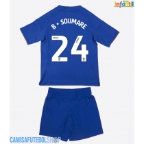 Camisa de time de futebol Leicester City Boubakary Soumare #24 Replicas 1º Equipamento Infantil 2025-26 Manga Curta (+ Calças curtas)